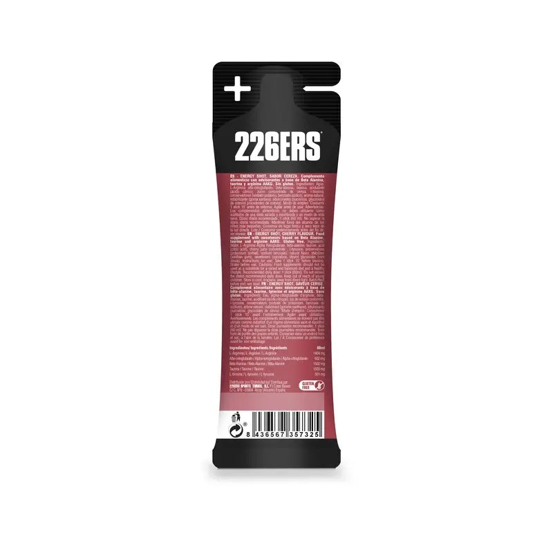 226Ers Energy Shot Stick 60 ml Cerise Zéro, 60 ml